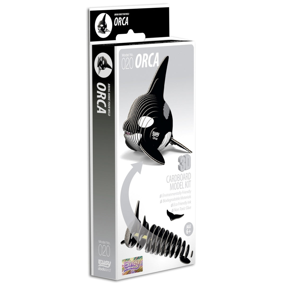 Eugy Orca 3D Cardboard Model Kit