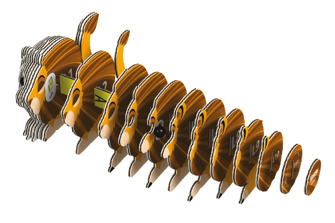 Eugy Lion 3D Cardboard Model Kit