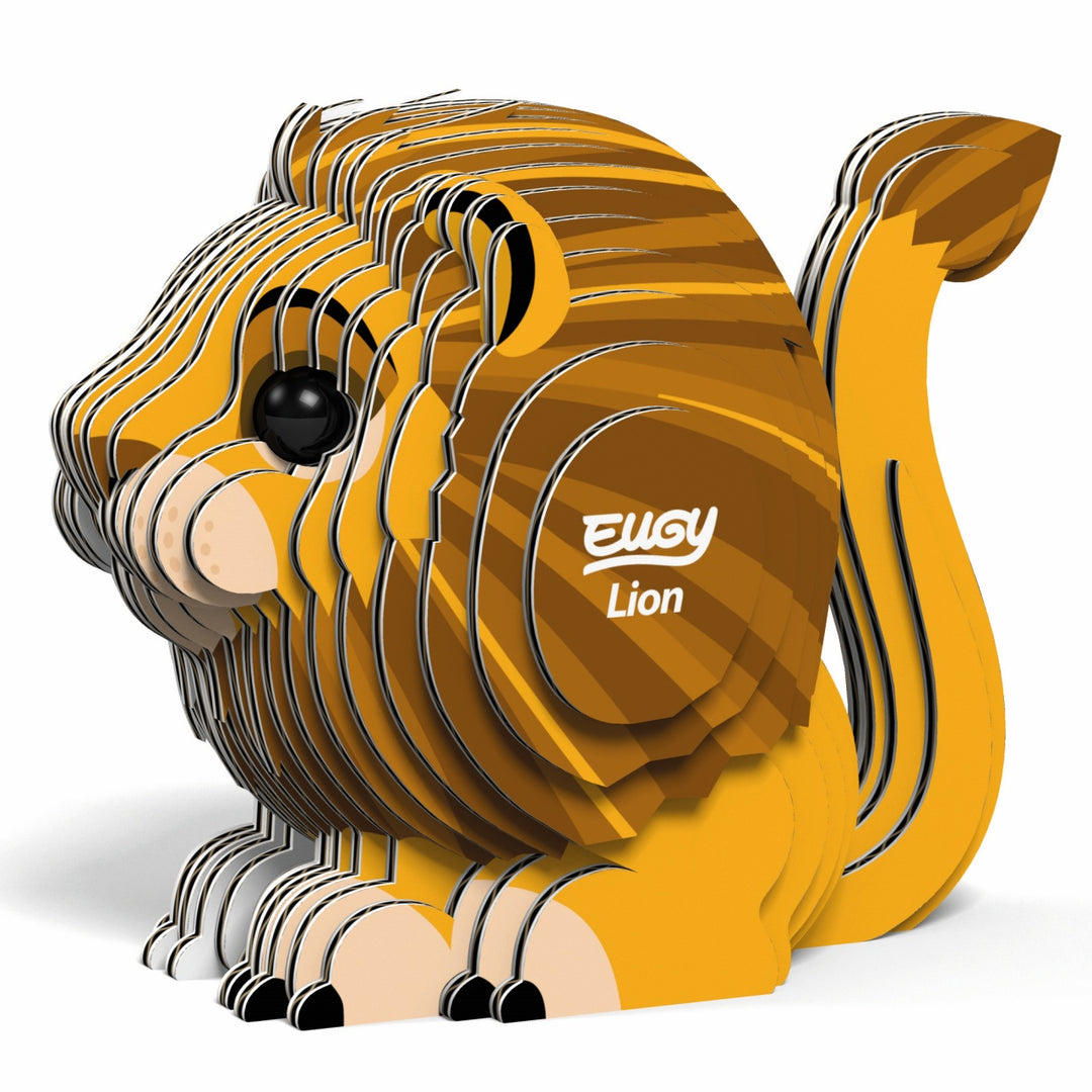 Eugy Lion 3D Cardboard Model Kit