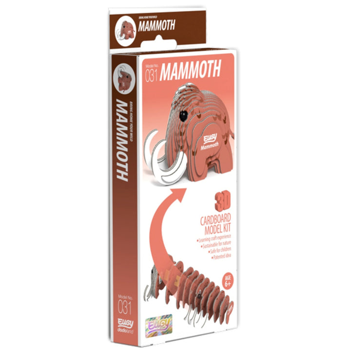 Eugy Mammoth 3D Cardboard Model Kit