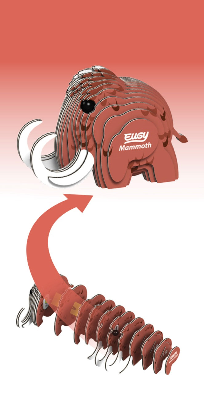 Eugy Mammoth 3D Cardboard Model Kit