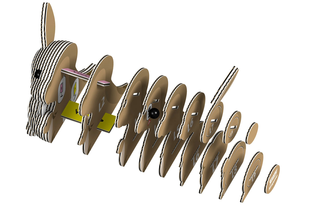 Eugy Kangaroo 3D Cardboard Model Kit