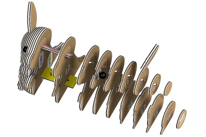 Eugy Kangaroo 3D Cardboard Model Kit