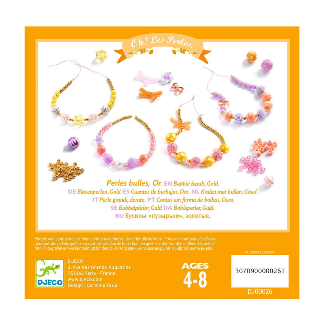 Djeco Bubble Beads - Gold