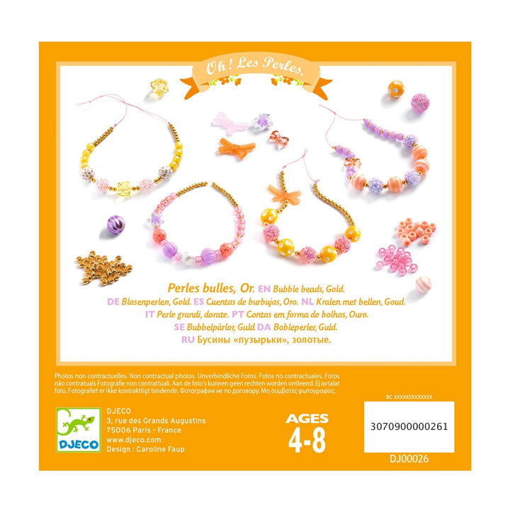 Djeco Bubble Beads - Gold