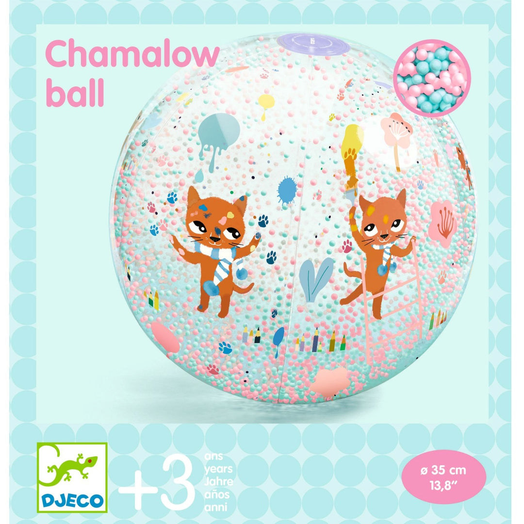 Djeco Inflatable Ball - Chamalow Cat