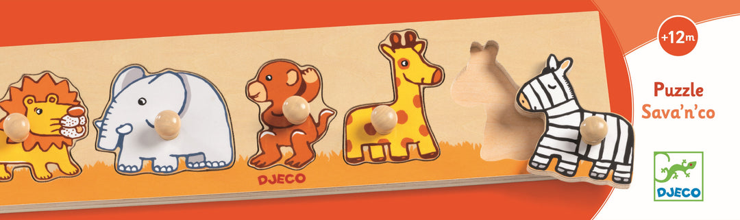 Djeco Wooden Button Puzzle Sava&