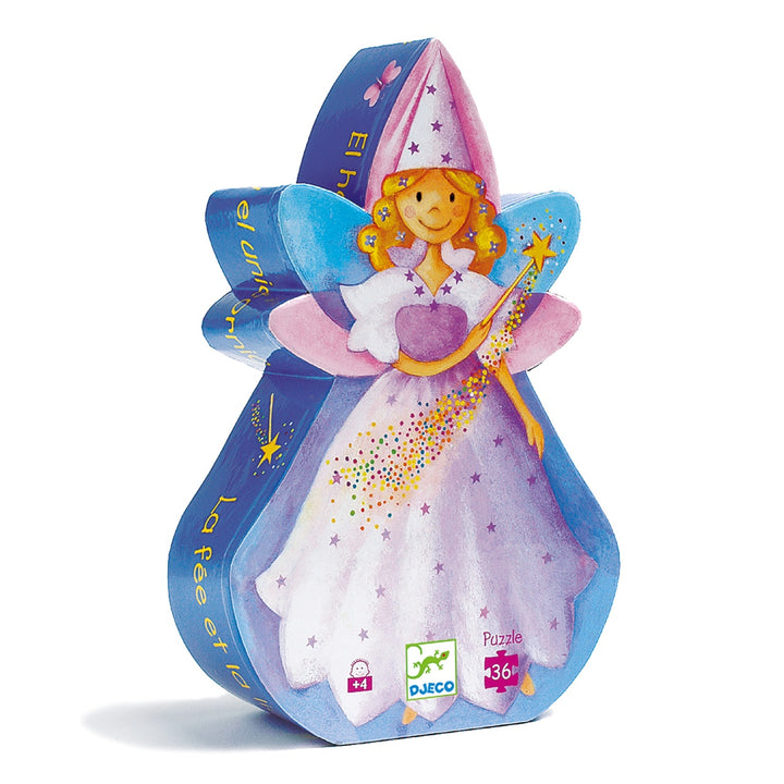 Djeco Silhouette Puzzle The Fairy &amp; The Unicorn (36 pieces)