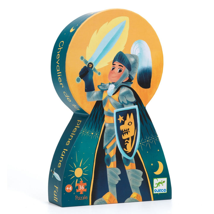 Djeco Silhouette Puzzle - The Full Moon Knight (36 pieces)