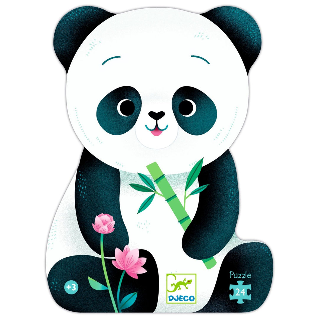 Djeco Silhouette Puzzle - Leo the Panda 24 pieces