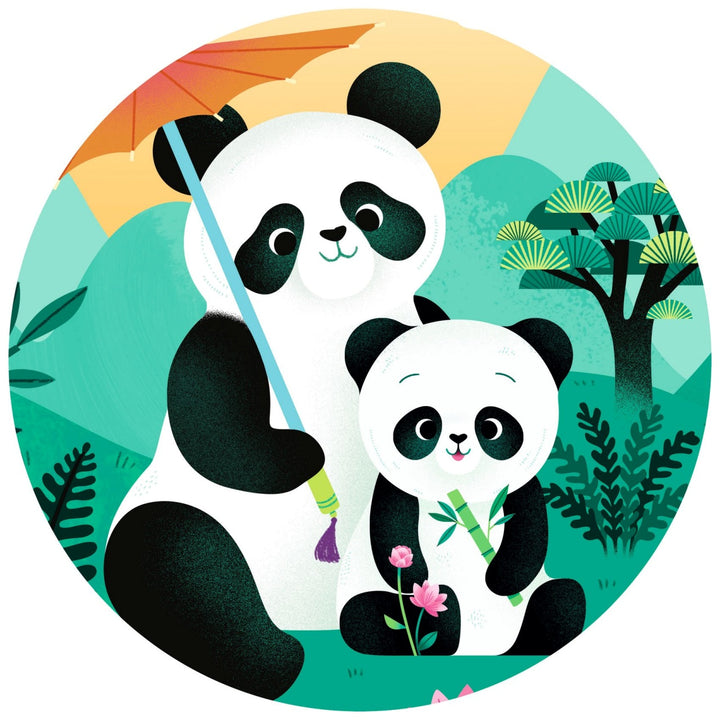 Djeco Silhouette Puzzle - Leo the Panda 24 pieces