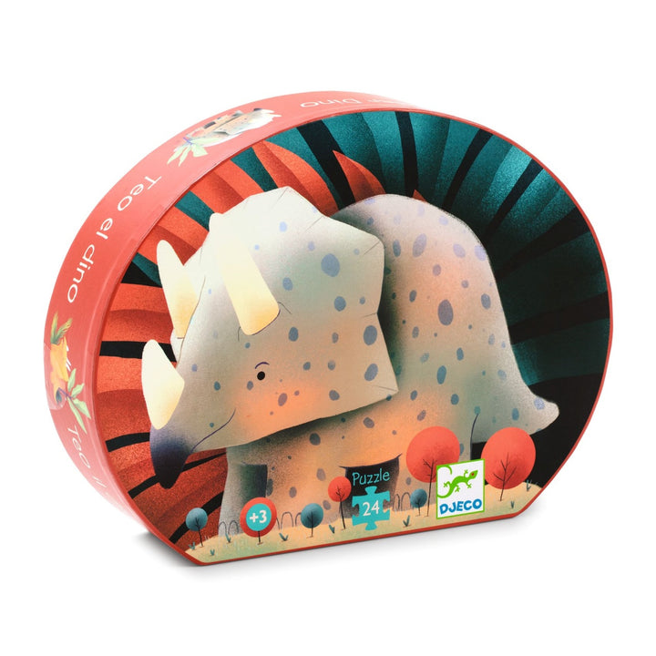 Djeco Silhouette Puzzle - Teo the Dino (24 pieces)