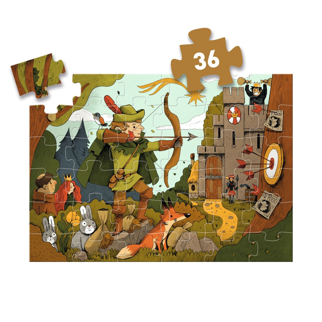 Djeco Silhouette Puzzle - Robin Hood
