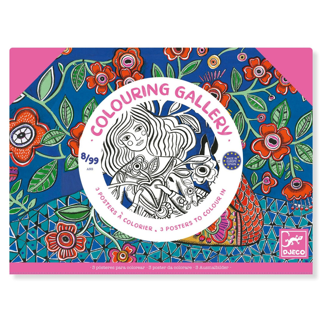 Djeco Colouring Gallery - Blooms