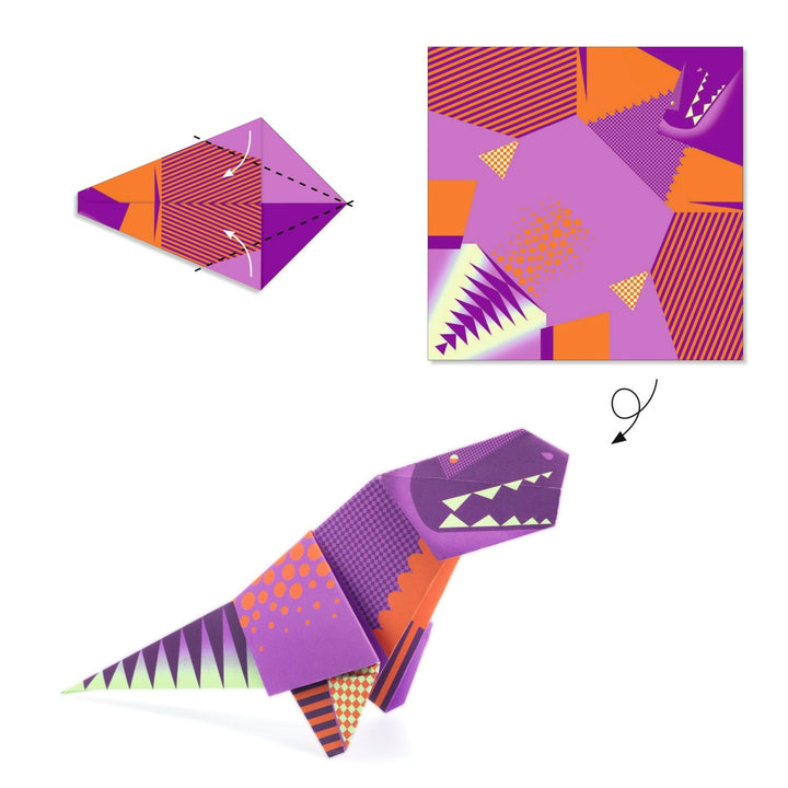 Djeco Origami - Easy Origami Dinosaurs