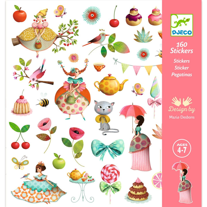 Djeco Stickers - Princess Tea Party