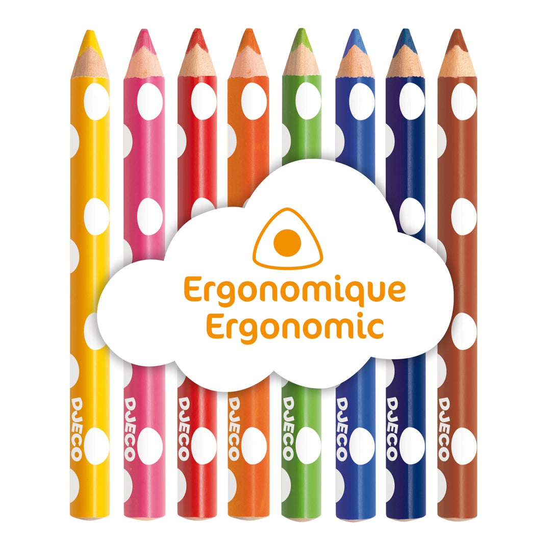 Djeco Colouring Pencils for Little Ones