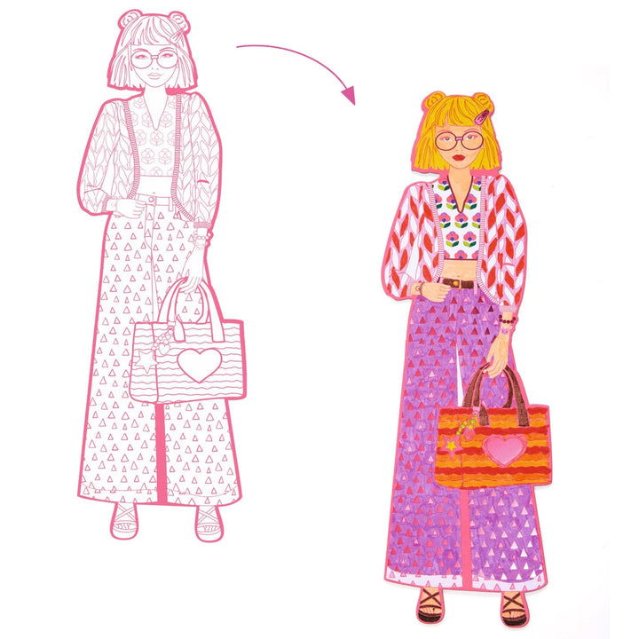 Djeco Colouring Les Demoiselles - Nina and Friends