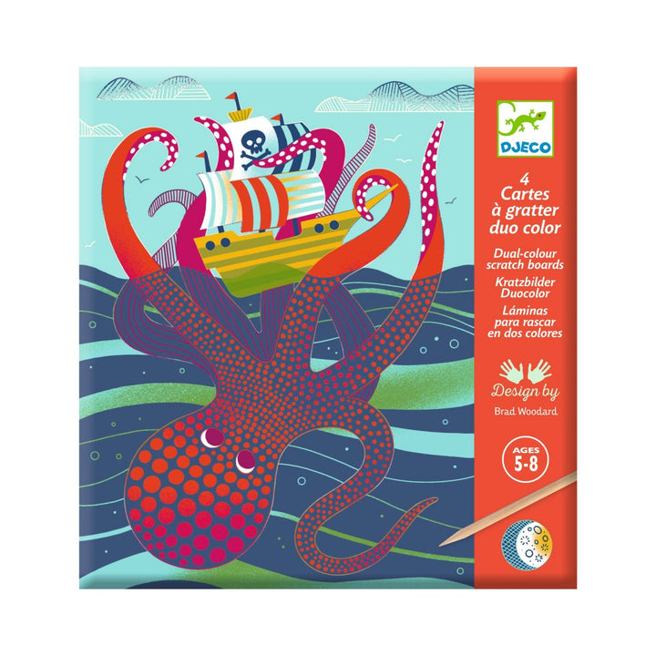 Djeco Scratch Board - Topsy-Turvy