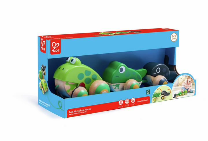 Pull-Along Frog Family