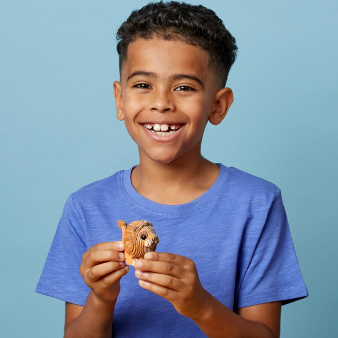 Eugy Lion 3D Cardboard Model Kit