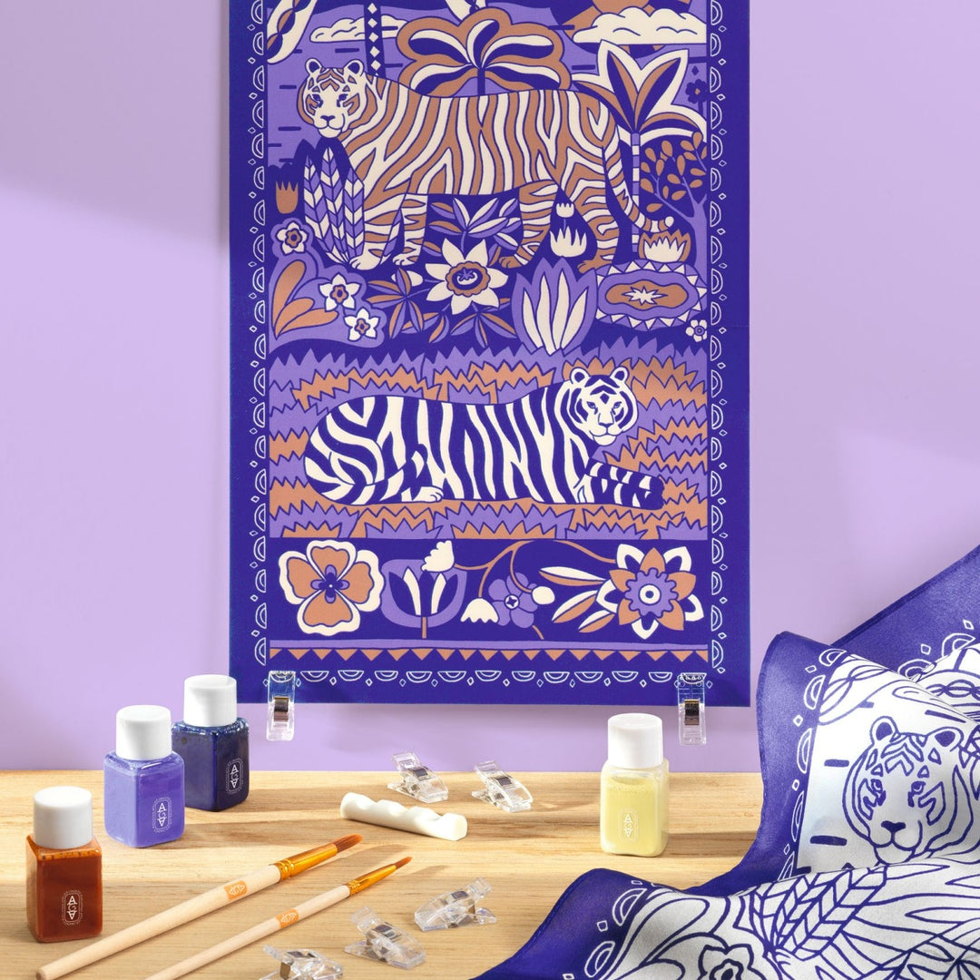 Djeco Atelier 10 - Silk Painting - Wild