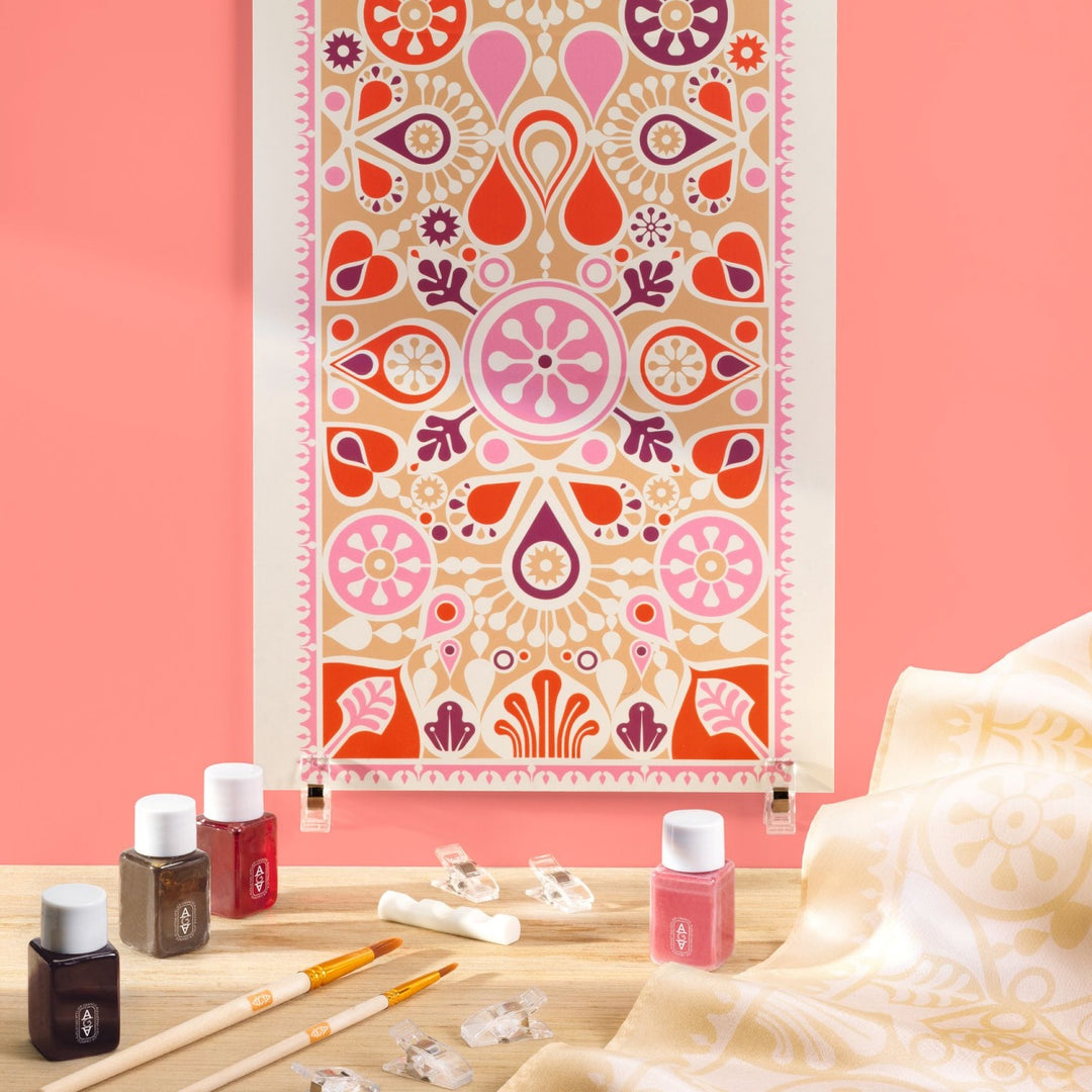 Djeco Atelier 11 - Silk Painting - Indian-style Design