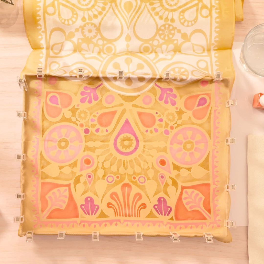 Djeco Atelier 11 - Silk Painting - Indian-style Design