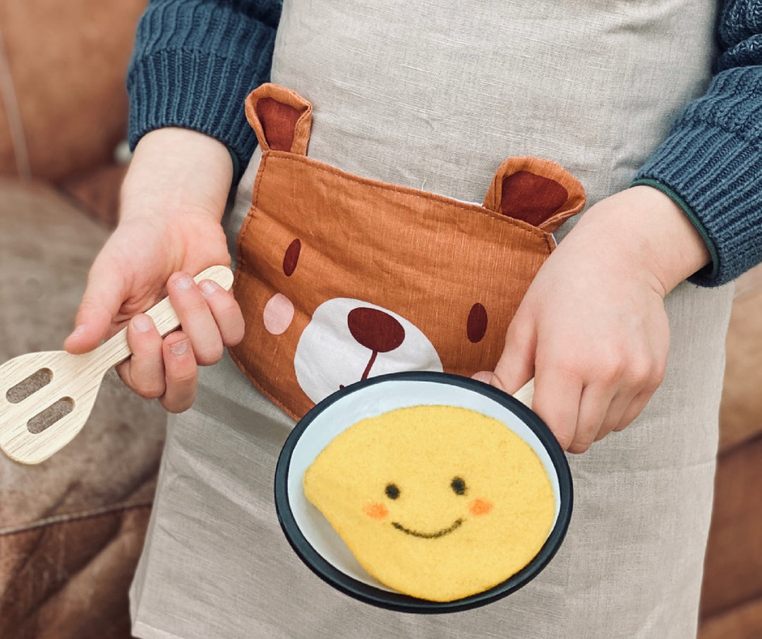 ThreadBear Linen Apron - Bear