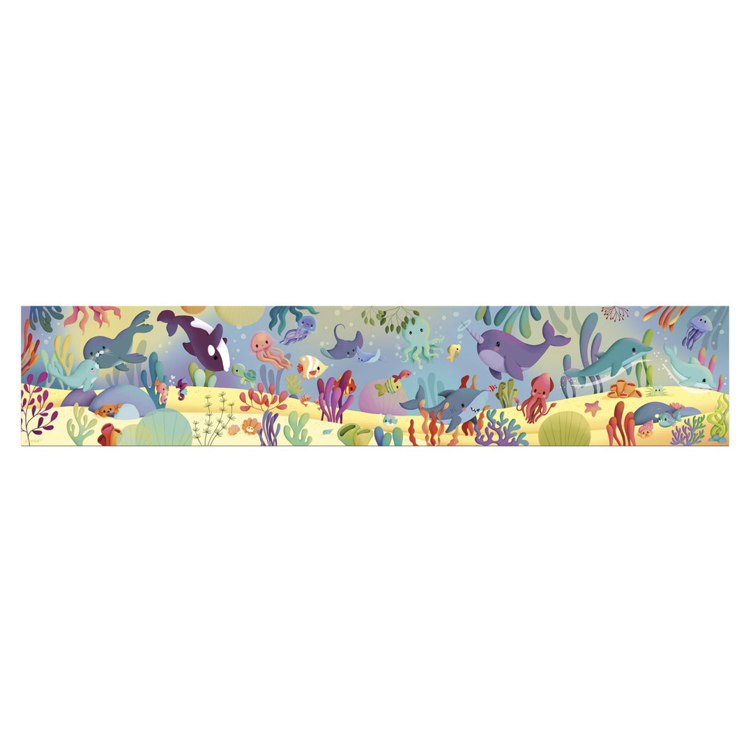 Janod Puzzle Suitcase - Sea Animals Frieze (36 pieces)