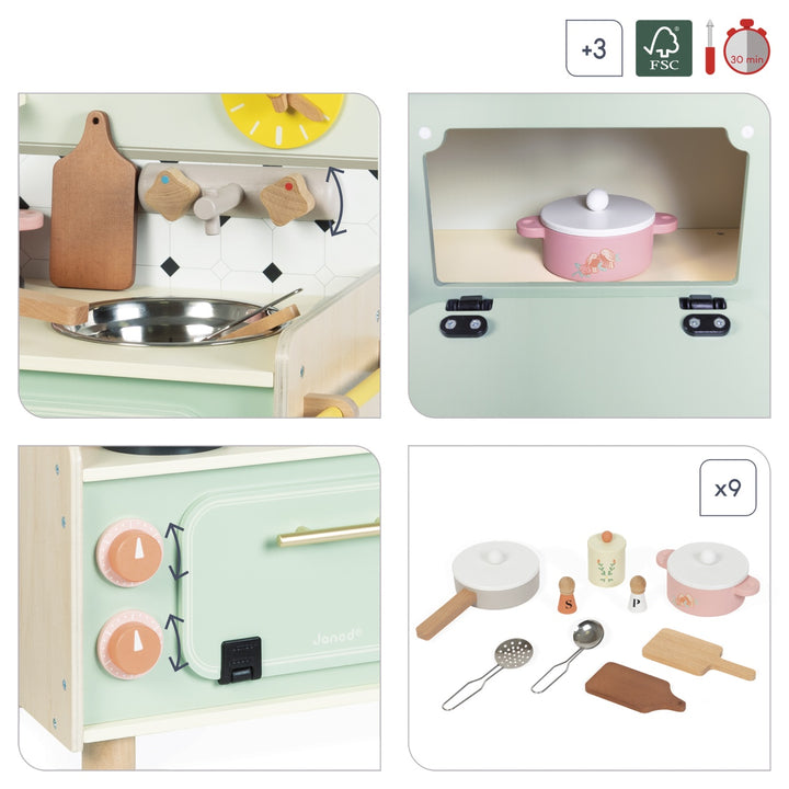 Shiny Grandma Small Wooden Kitchen