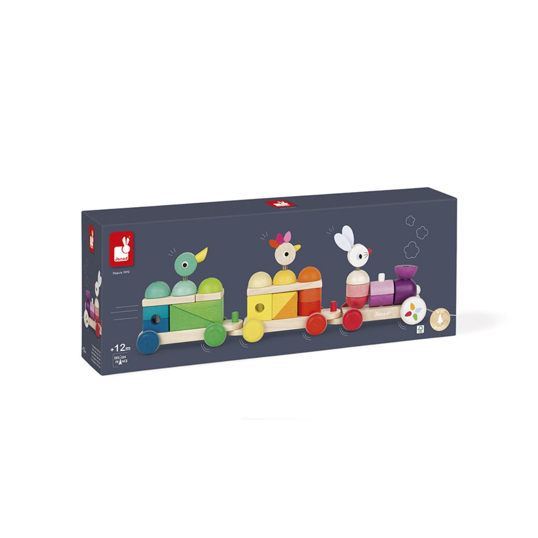 Janod Zigolos Giant Multicolour Train