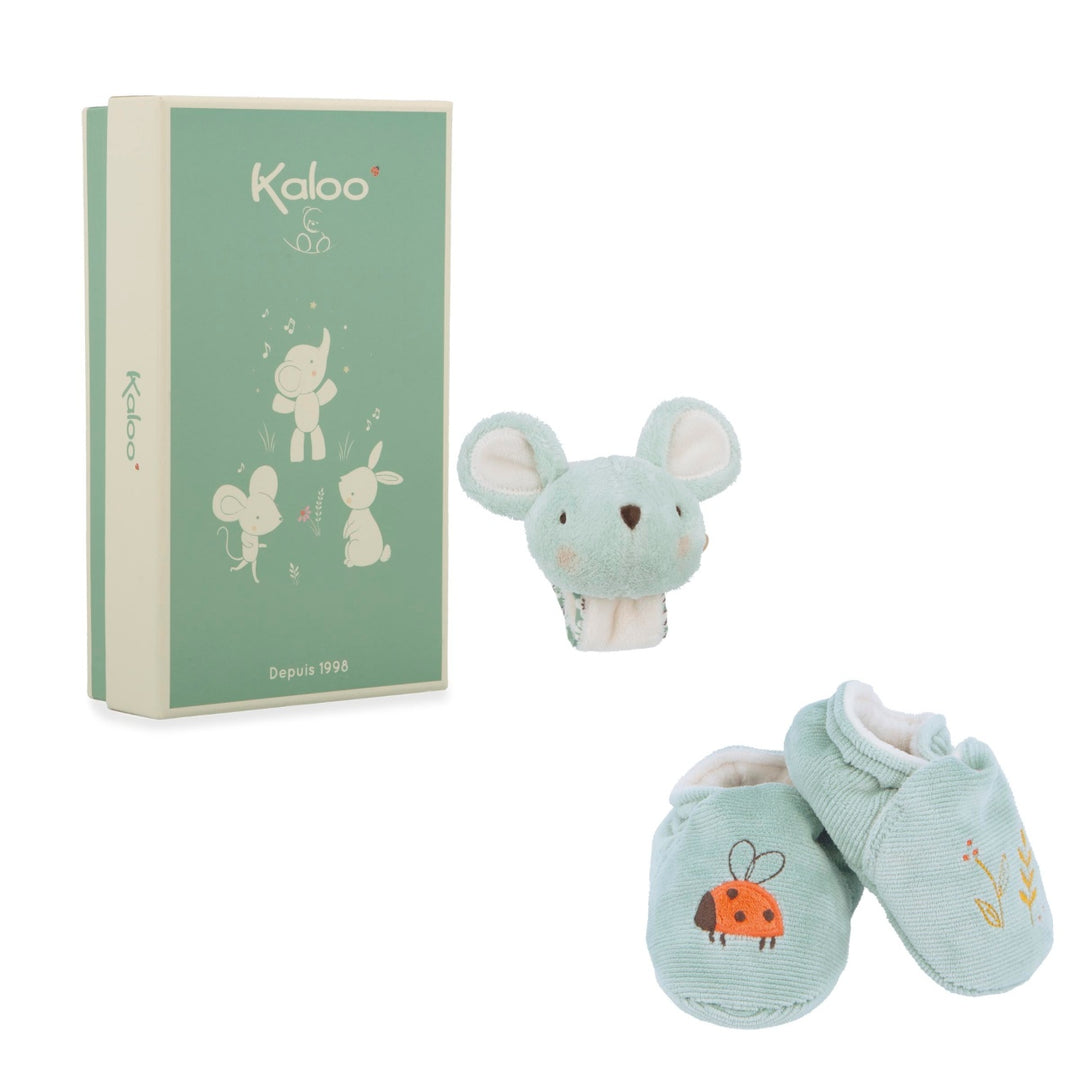 Kaloo Slippers and Sound Wristband - Mouse