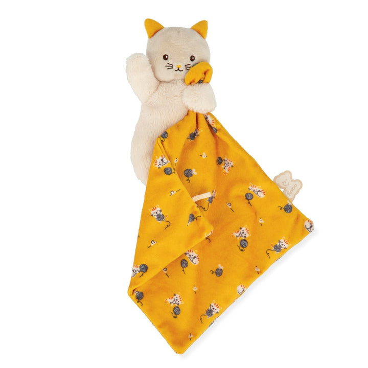 Kaloo Carre Douceur Doudou - Cat Yellow 17cm