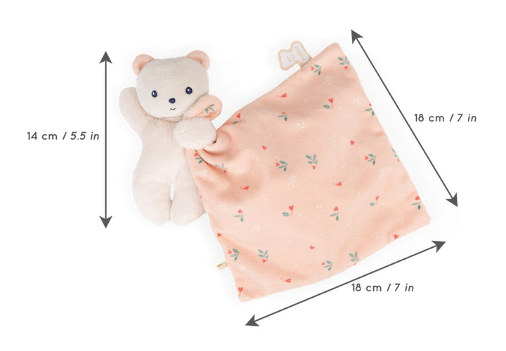 Kaloo Carre Douceur Doudou - Bear Leaves of Love