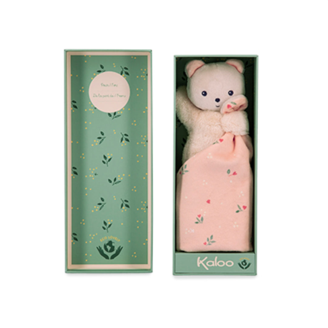 Kaloo Carre Douceur Doudou - Bear Leaves of Love