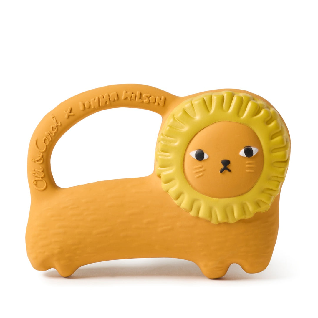 Oli and Carol Natural Rubber Teether and Bath Toy - Richie Lion