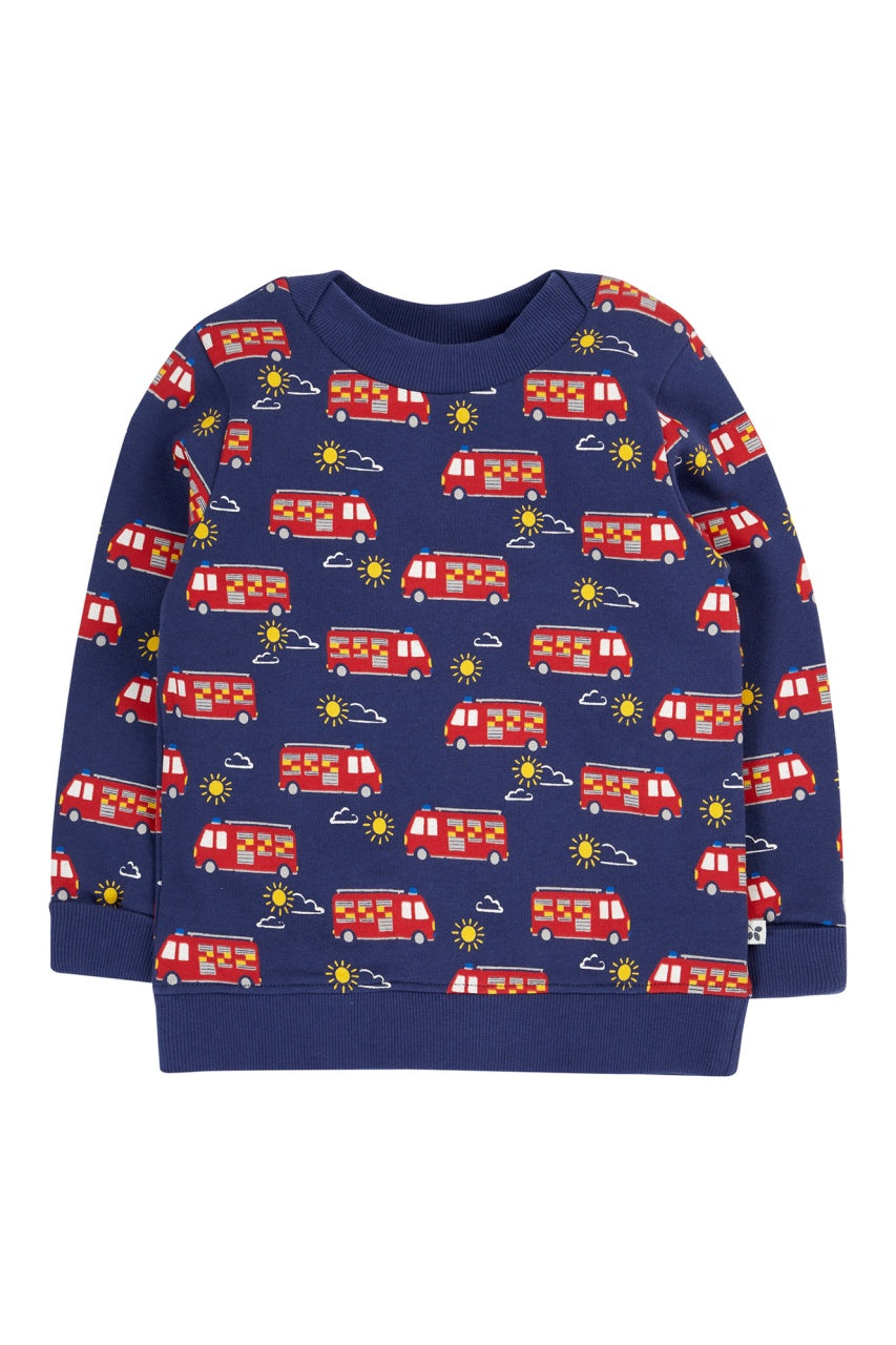Easy On Printed Jumper - Fire Engine