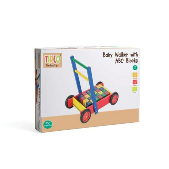 Tidlo Baby Walker with ABC Blocks