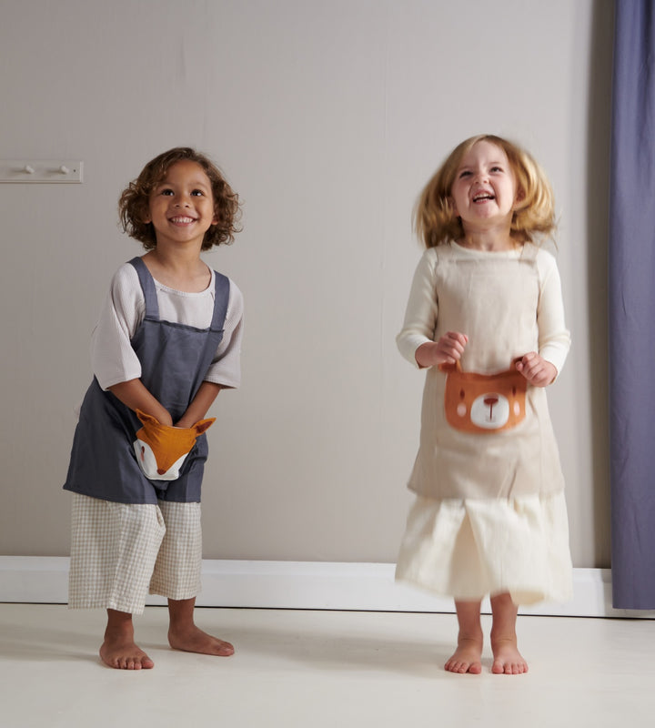 ThreadBear Linen Apron - Fox