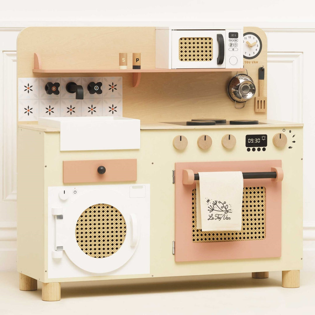 Rattan Family Play Kitchen