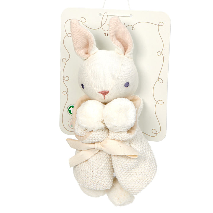 ThreadBear Baby Threads Cream Bunny Comforter