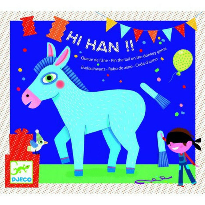 Djeco Birthday Game Hi! Han! Pin the Tail on the Donkey