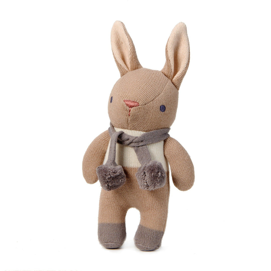 ThreadBear Bunny Rattle - Taupe