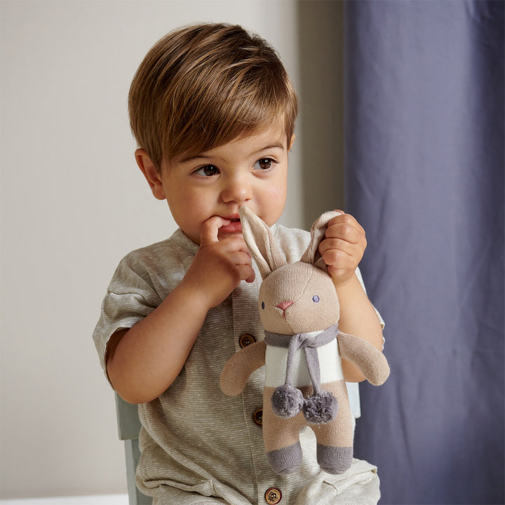 ThreadBear Bunny Rattle - Taupe