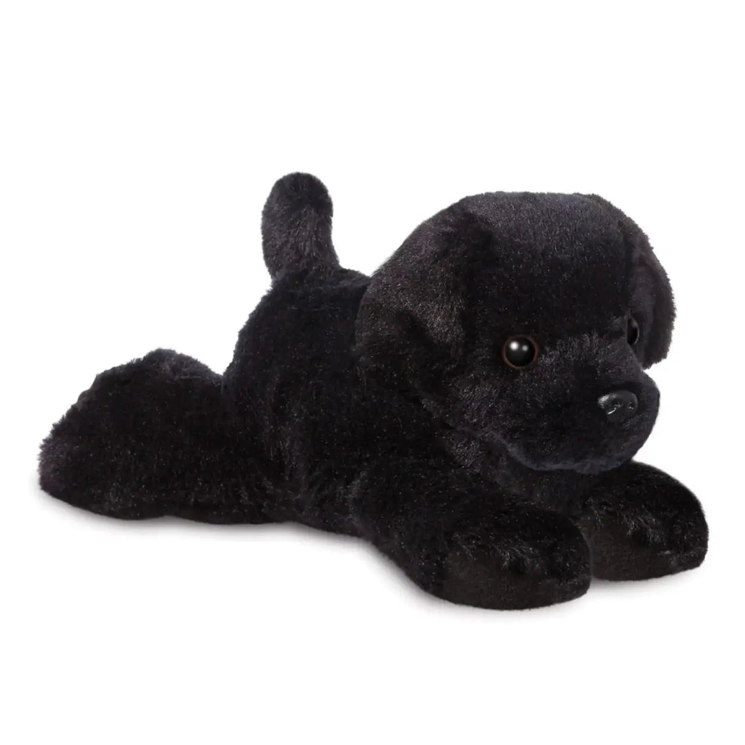 Aurora Mini Flopsie Blackie Black Labrador 8 in