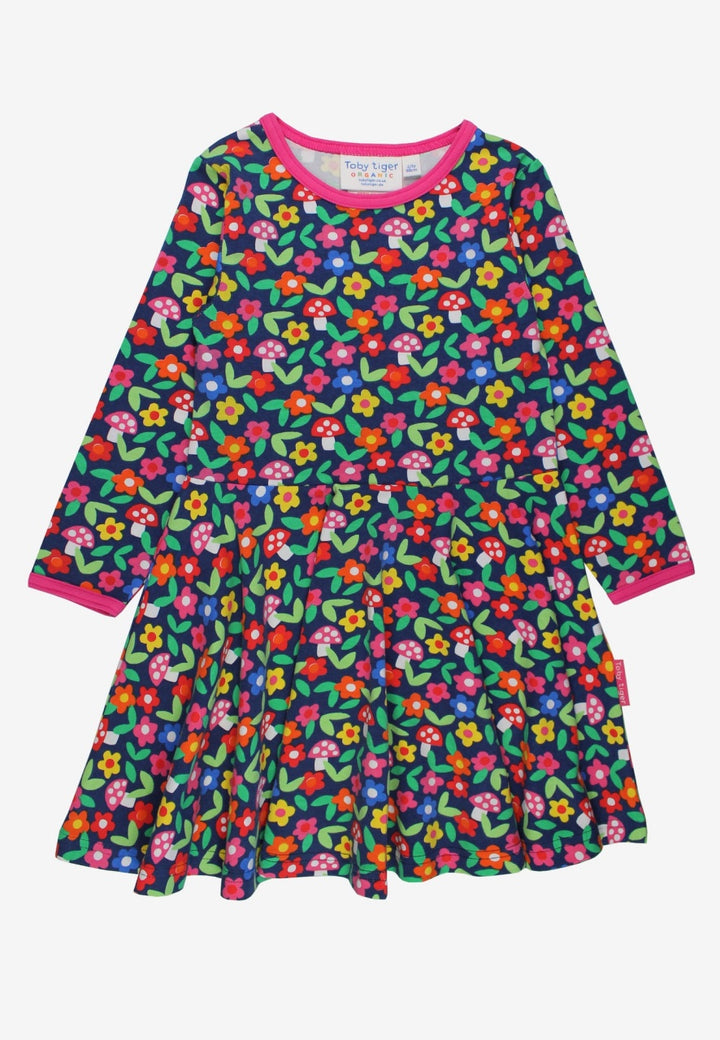 Toby Tiger Organic Flower Print Skater Dress