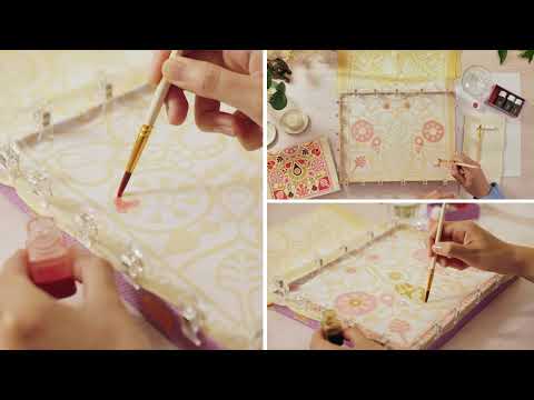 Djeco Atelier 11 - Silk Painting - Indian-style Design