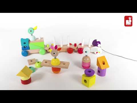 Janod Zigolos Giant Multicolour Train