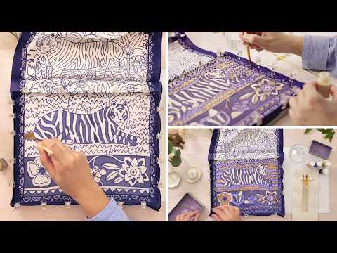 Djeco Atelier 10 - Silk Painting - Wild